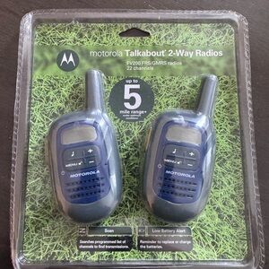 Motorola Blue Walkie Talkies